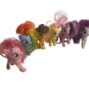 My Little Pony Rainbow Dash Pinkie Pie Vinyl Figure 4” MLP 2022 Hasbro Lot 7